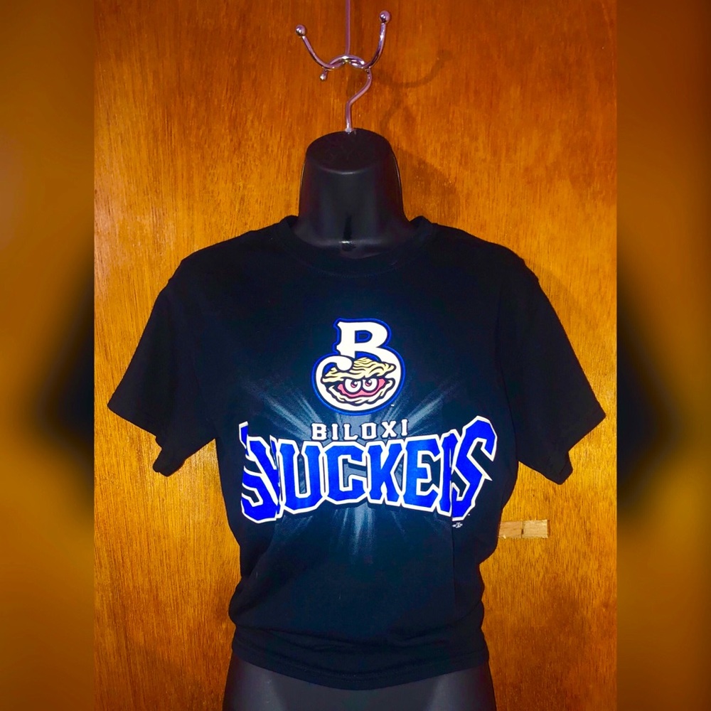 Black Biloxi Shuckers tee